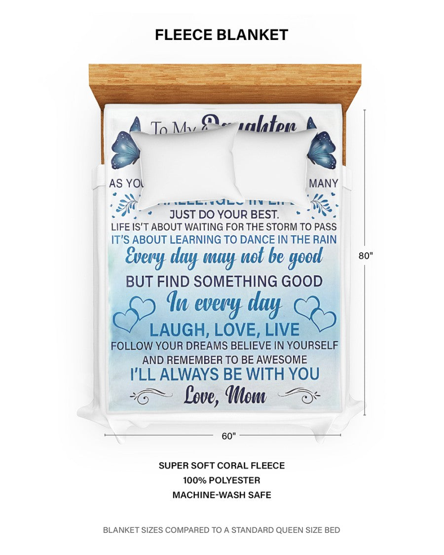 Special Gift For Your Daughter Blanket - From Mom (SKUB07-30)