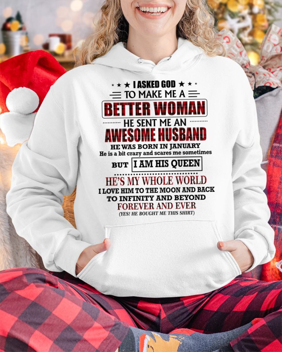 JANUARY - GOD SENT ME AN AWESOME HUSBAND - GIFT FROM HUSBAND - SNOW01 (SKU12-321-01)