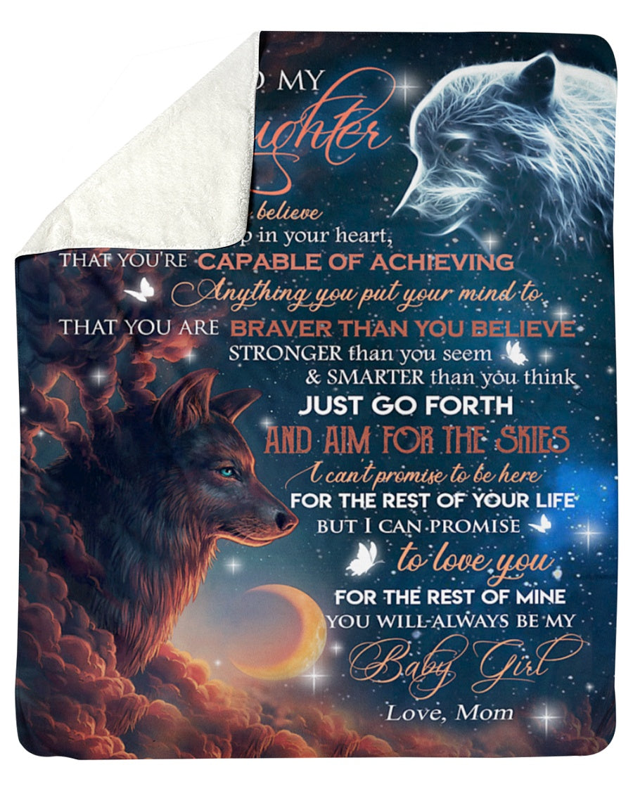 Special Gift For Your Daughter Blanket - From Mom