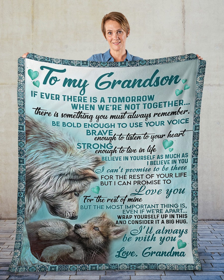 To My Grandson Blanket From Grandma