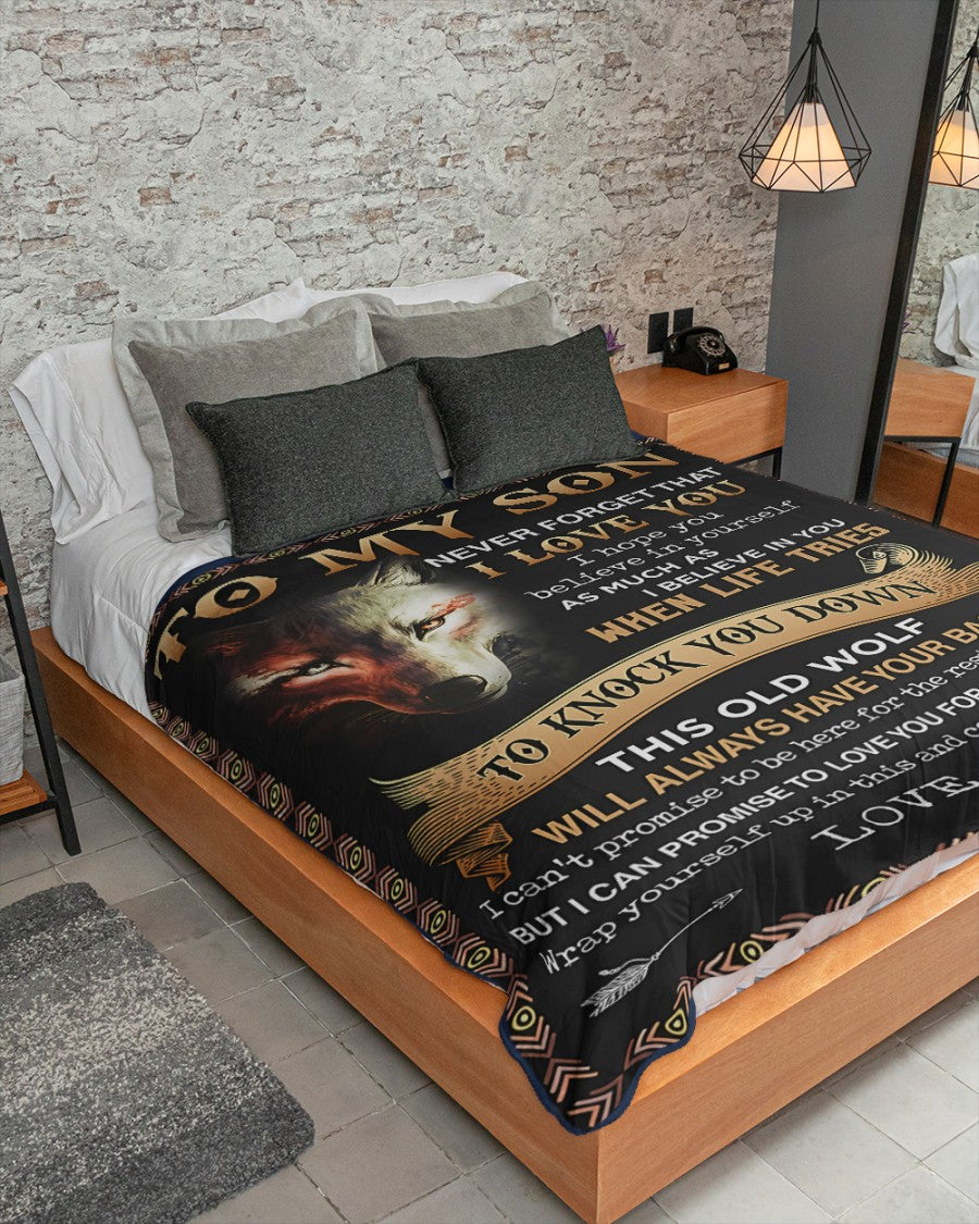 Special Gift For Your Son Blanket - From Mom (SKUB06-108)