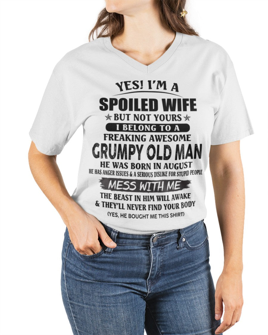 Grumpy Old Man August – Perfect gift for your wife From Husband – SNOW08 (SKU08-63-08)