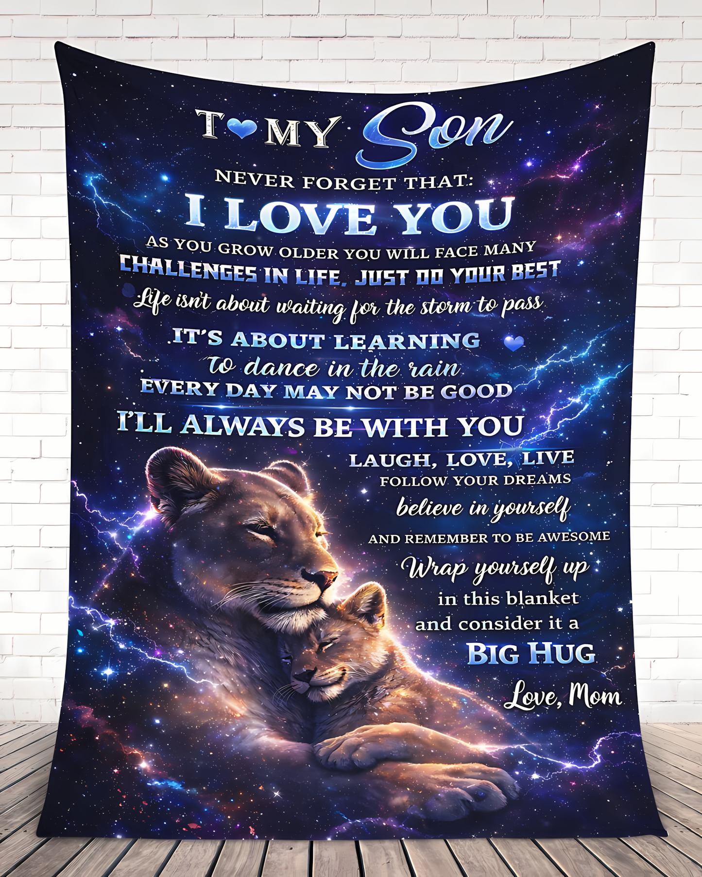 Special Gift For Your Son Blanket - From Mom (SKU2604-235)