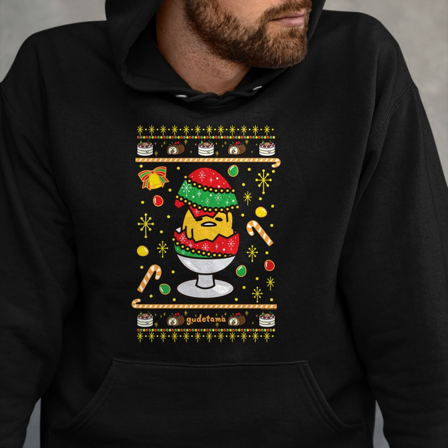 Gudetama Ugly Christmas Egg T-Shirt - Christmas Unisex T-Shirt/Hoodie/Sweatshirt - SNOW00