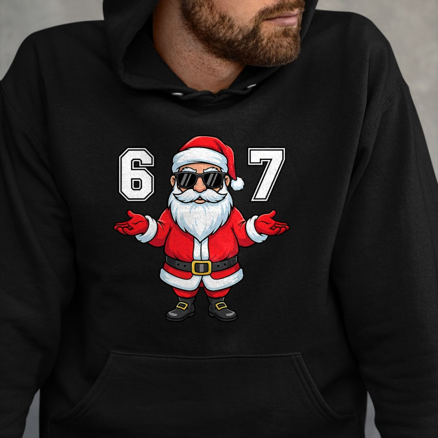 67 Meme Six Seven 6 7 Funny Santa Matching Xmas 67 Christmas T-Shirt - Christmas Unisex T-Shirt/Hoodie/Sweatshirt - SNOW00 (Copy)
