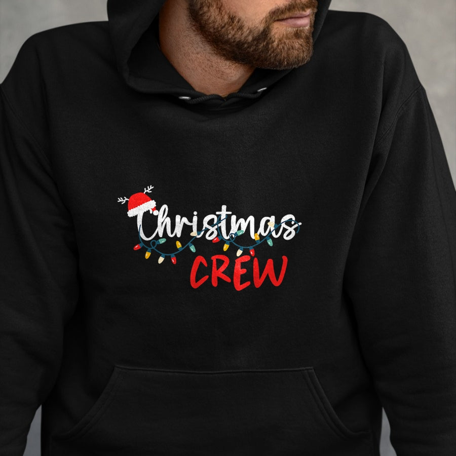 Christmas Crew Xmas Lights Family Matching Pajamas Holiday T-Shirt - Christmas Unisex T-Shirt/Hoodie/Sweatshirt - SNOW00