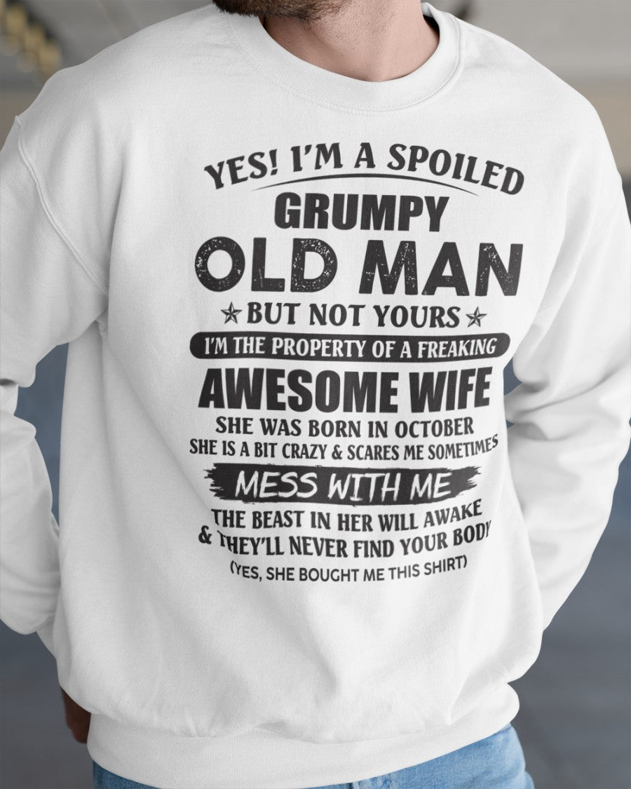 Awesome wife October - Perfect gift for your husband - SNOW10 (SKU96-68-10)