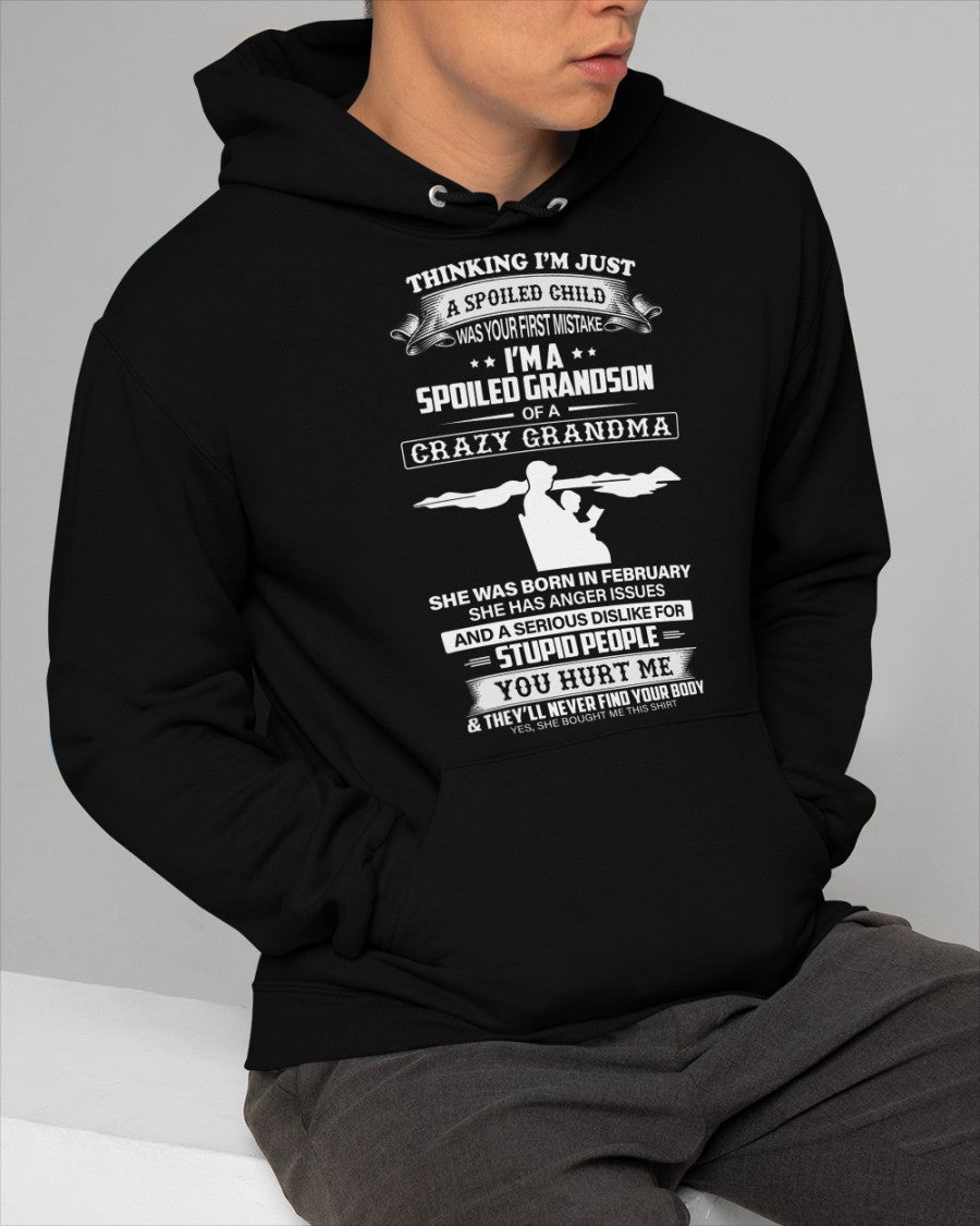 Spoiled by Grandma Shirt February Edition – From Grandma to Grandson snow02 (SKU-GMS2-02)