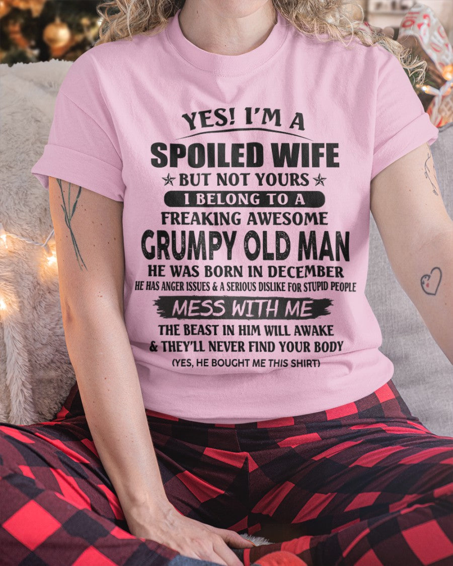 Grumpy Old Man December – Perfect gift for your wife From Husband – SNOW12 (SKU08-63-12)