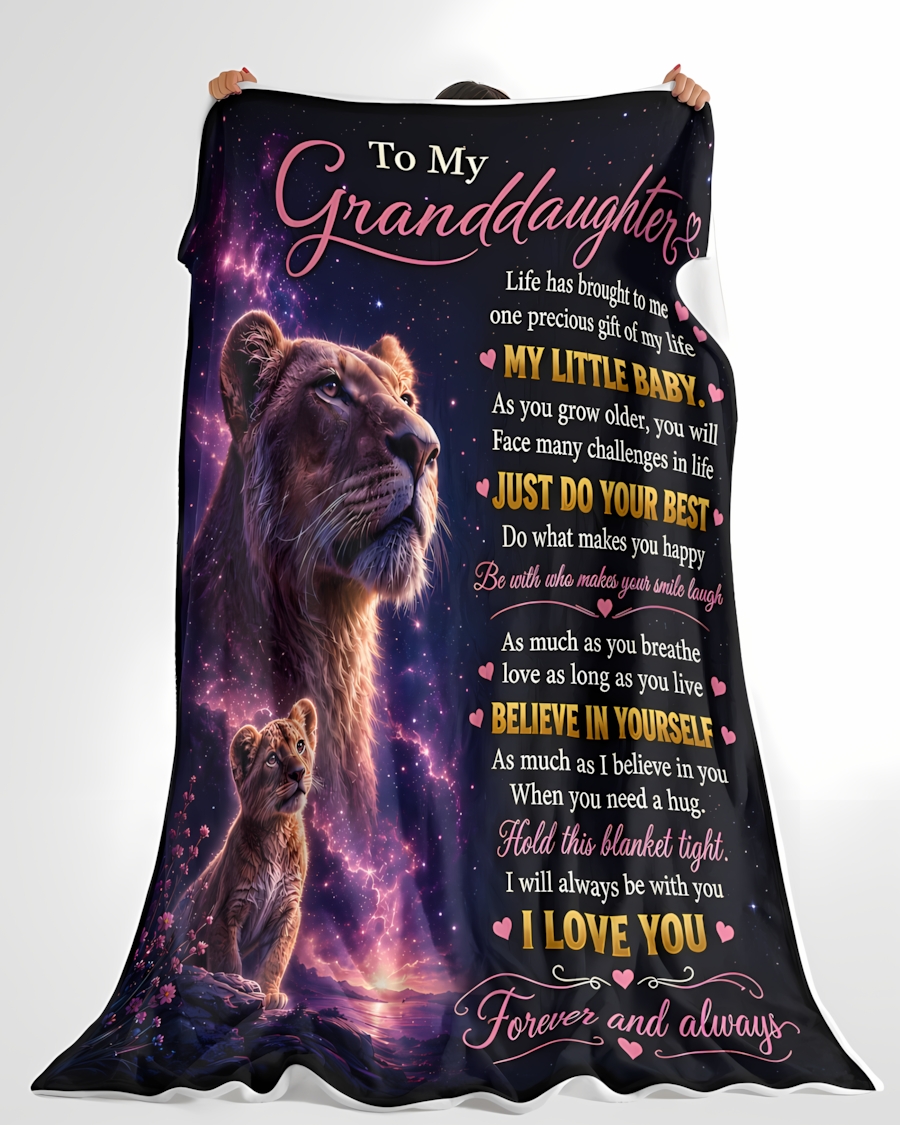 Special Gift For Your Granddaughter Blanket - From Mom (SKU2608-224)