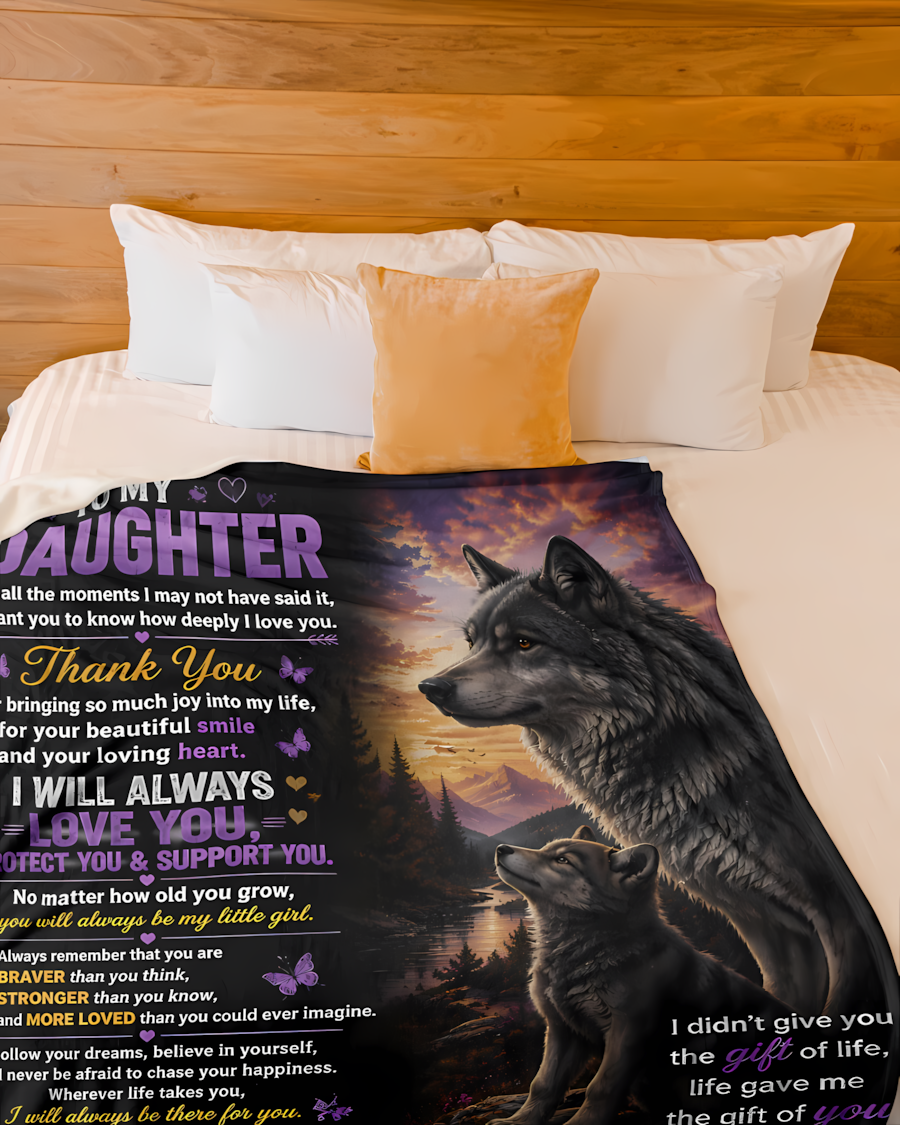 Special Gift For Your Daughter Blanket - From Dad (SKU2608-397)