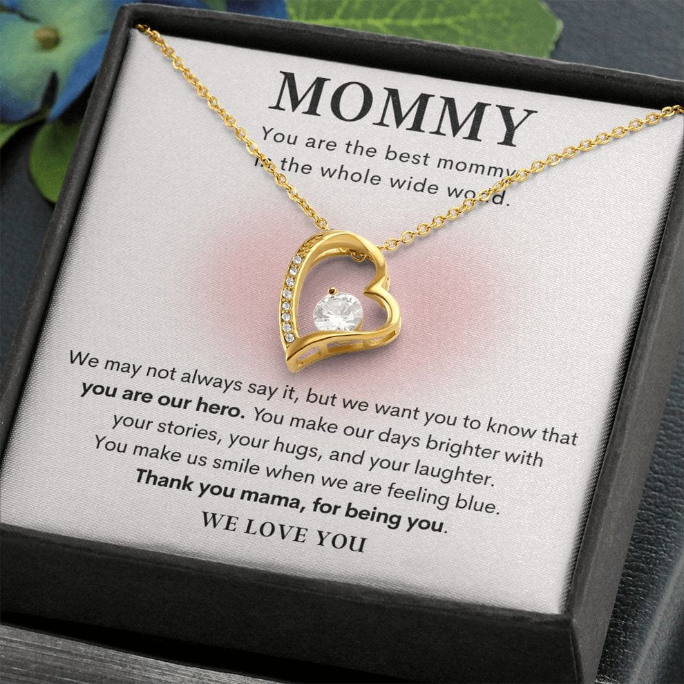 TO MY MOM- GIFT FROM DAUGHTER - Forever Love Necklace
