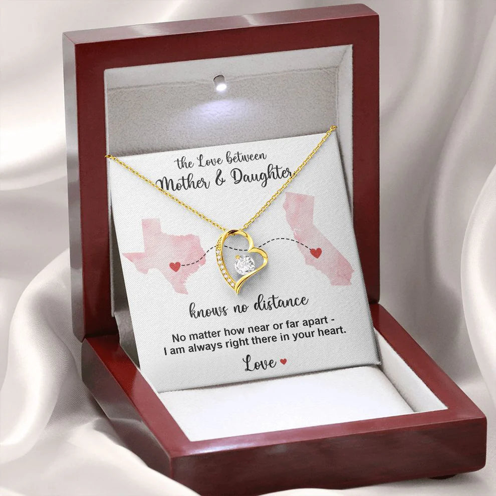 TO MY DAUGHTER- GIFT FROM MOM - Forever Love Necklace