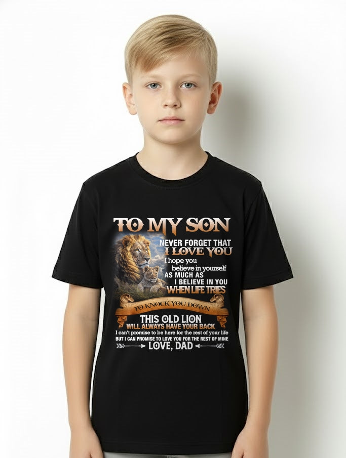 To My Son T-Shirt – Gift From Dad / Man - snow00 (SKU12-76)