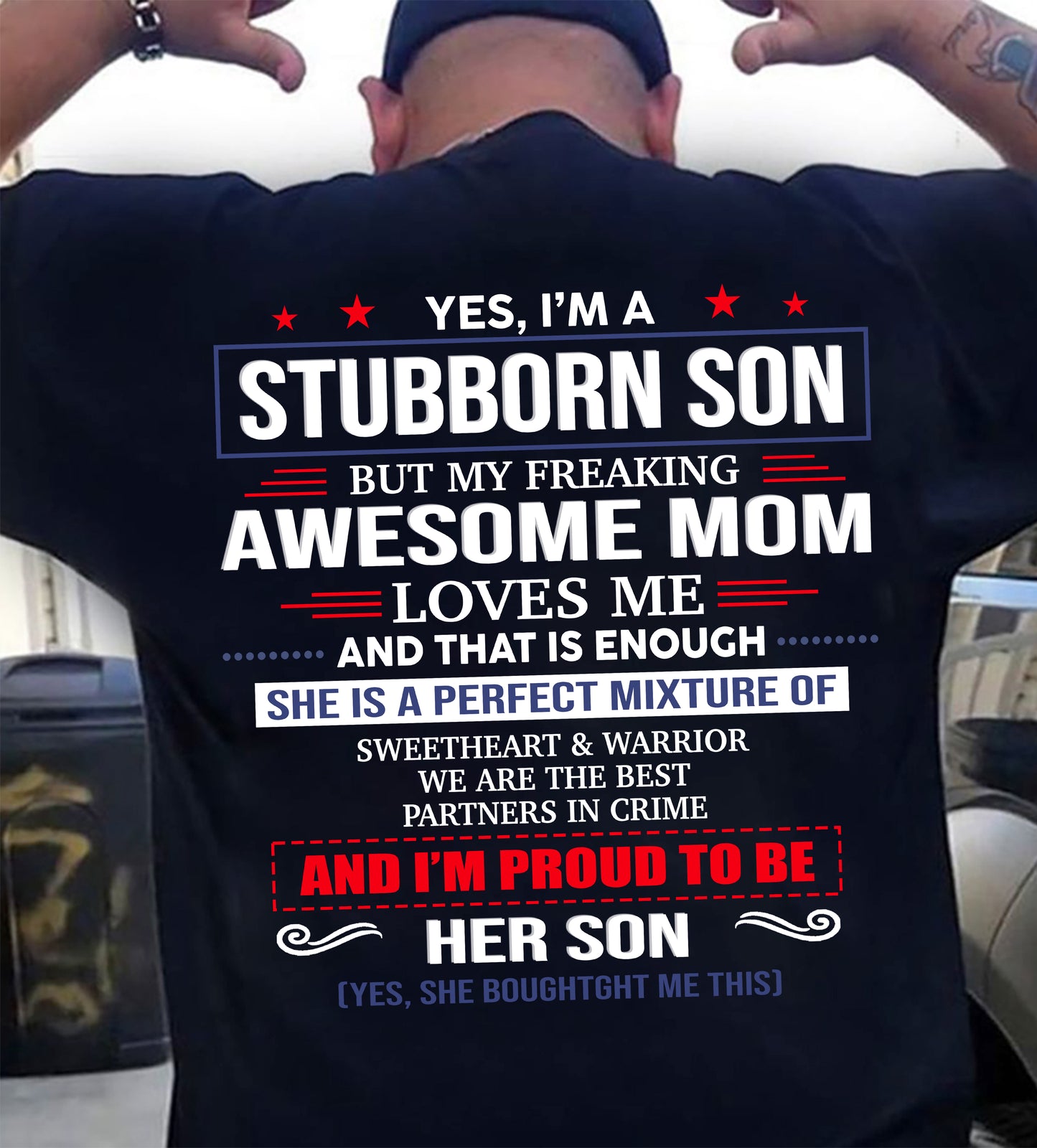 WE ARE THE BEST PARTNERS IN CRIME - GIFT SHIRT FROM MOM TO SON - SNOW00 (SKU2603-182-00)