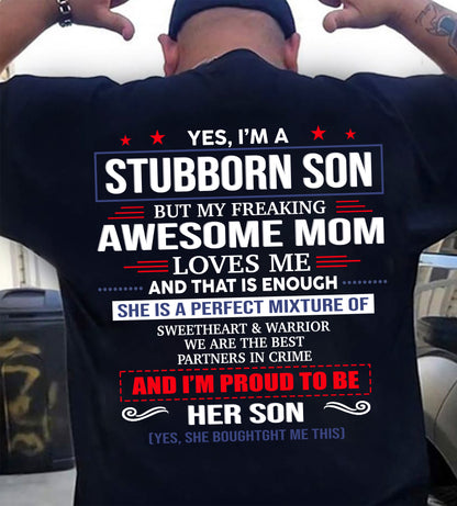 WE ARE THE BEST PARTNERS IN CRIME - GIFT SHIRT FROM MOM TO SON - SNOW00 (SKU2603-182-00)