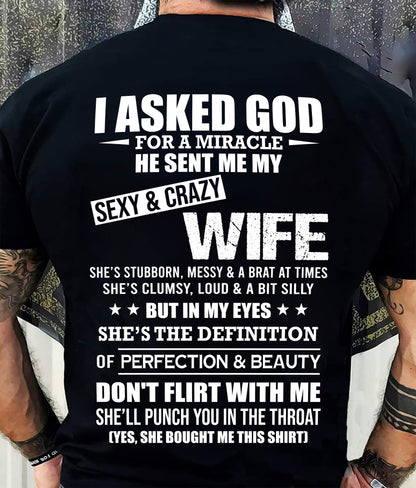 SHE’S THE DEFINITION OF PERFECTION & BEAUTY - GIFT SHIRT FROM WIFE - SNOW00 (SKU2606-339-00)