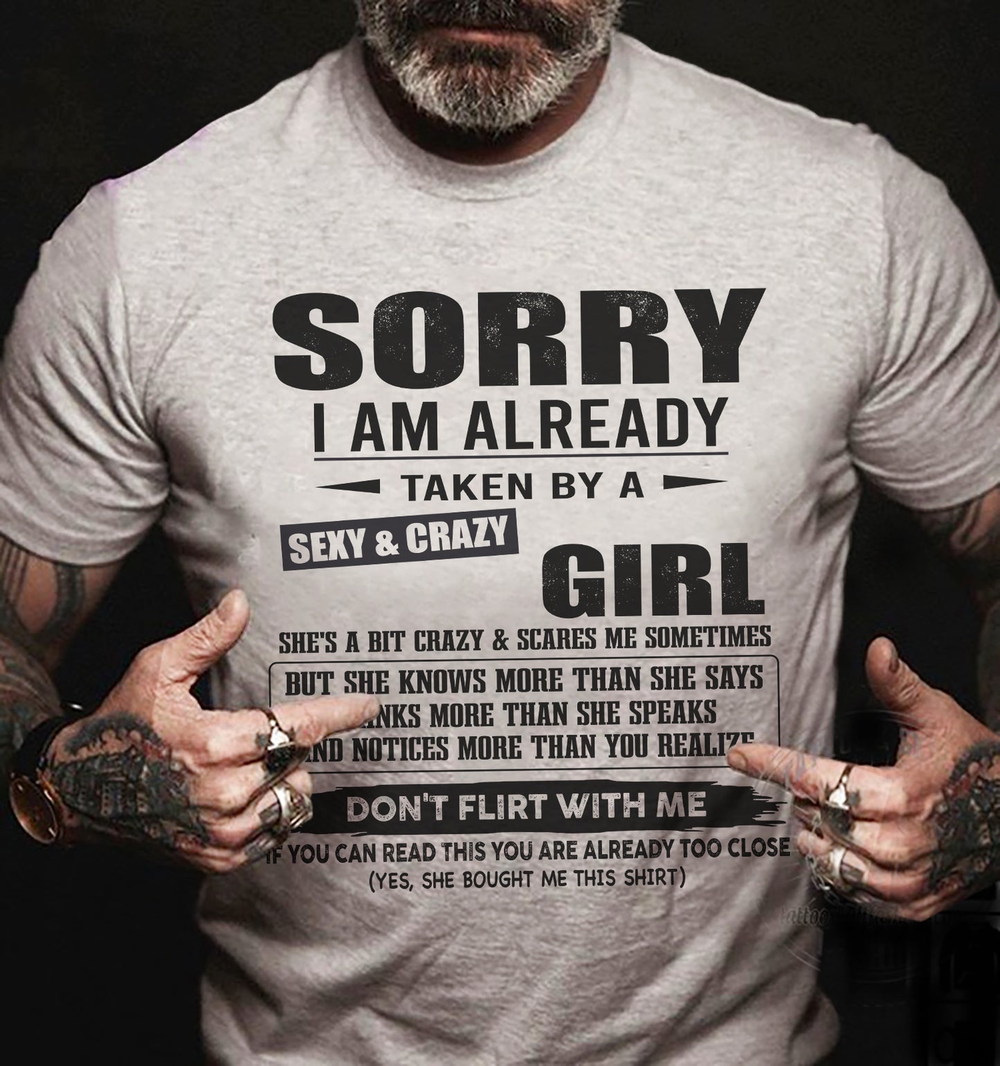 SORRY I AM ALREADY TAKEN BY A SEXY & CRAZY GIRL – SNOW MALE00(SKU26T-01163-00)