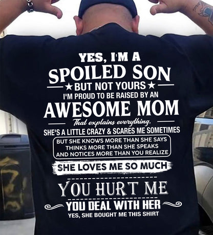 00 SHIRT, I'M PROUD TO BE RAISED BY AN AWESOME MOM - GIFT T SHIRT FROM MOM TO SON - SNOW00 (SKU2605-20-00)