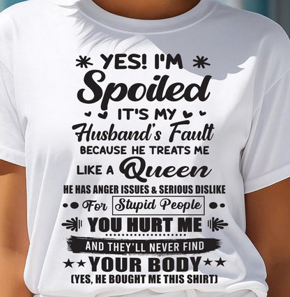 SPOILED WIFE - GIFT FROM HUSBAND - SNOW01 (SKU26T-01107-01)