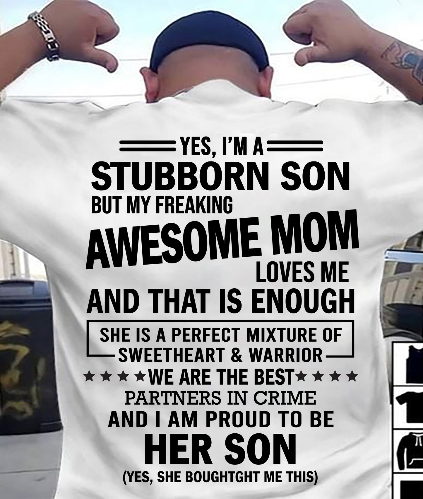 WE ARE THE BEST PARTNERS IN CRIME - GIFT SHIRT FROM MOM TO SON - SNOW00 (SKU2603-189-00)