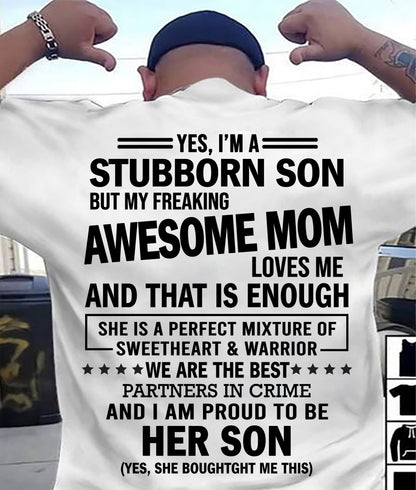 WE ARE THE BEST PARTNERS IN CRIME - GIFT SHIRT FROM MOM TO SON - SNOW00 (SKU2603-189-00)