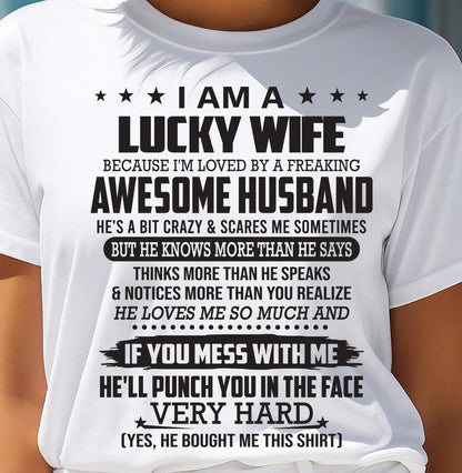 I’M LOVED BY A FREAKING AWESOME HUSBAND - SNOW MALE00 (SKU26T-01142-00)