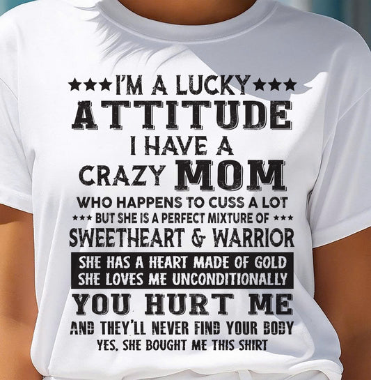 SHE HAS A HEART MADE OF GOLD - GIFT T SHIRT FROM MOM FOR DAUGHTER - SNOW00 (SKU2603-168-00)