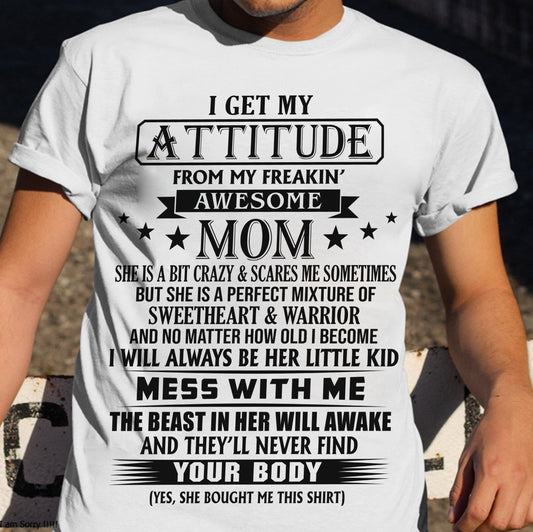 I WILL ALWAYS BE HER LITTLE BOY - GIFT T SHIRT FROM MOM TO SON - SNOW00 (SKU2603-159-00)