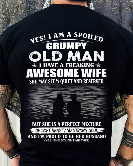 I HAVE A FREAKING AWESOME WIFE – Gift T Shirt From Wife For Husband – SNOW MALE00 (SKU2602-24-00)