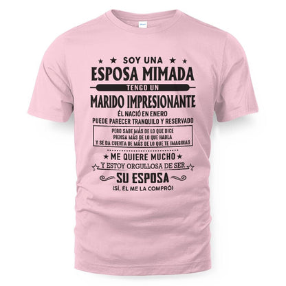 Enero – Esposo increíble nacido en enero – Regalo especial para tu esposa – SNOW01 (SKU03-11-01)