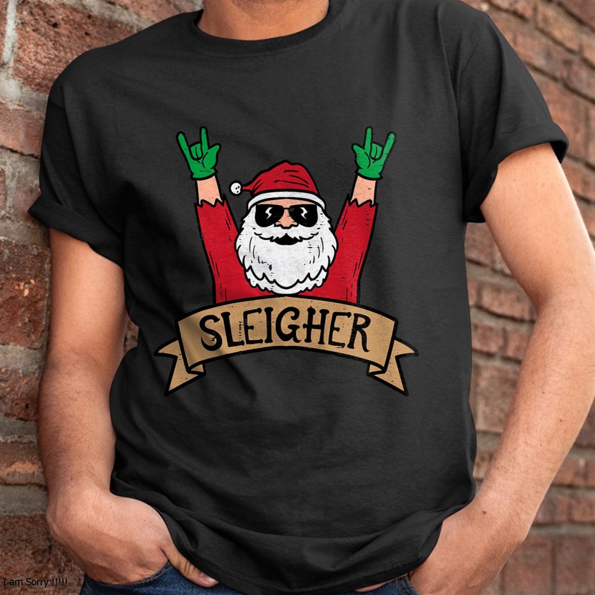 Christmas Sleigher Santa Rock Xmas Rocker Men Women Kids Boy T-Shirt - Christmas Unisex T-Shirt/Hoodie/Sweatshirt - SNOW00