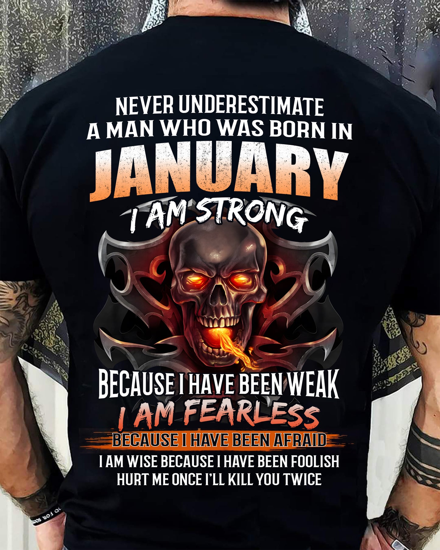 JANUARY SHIRT, I AM FEARLESS – SNOW MALE01 (SKU2602-173-01)