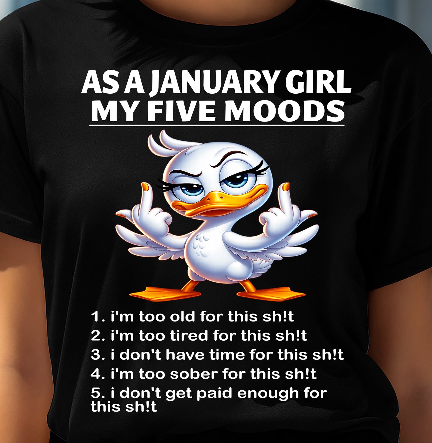 JANUARY SHIRT, MY FIVE MOODS - SNOW01 (SKU2604-248-01)
