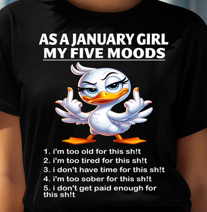 JANUARY SHIRT, MY FIVE MOODS - SNOW01 (SKU2604-248-01)