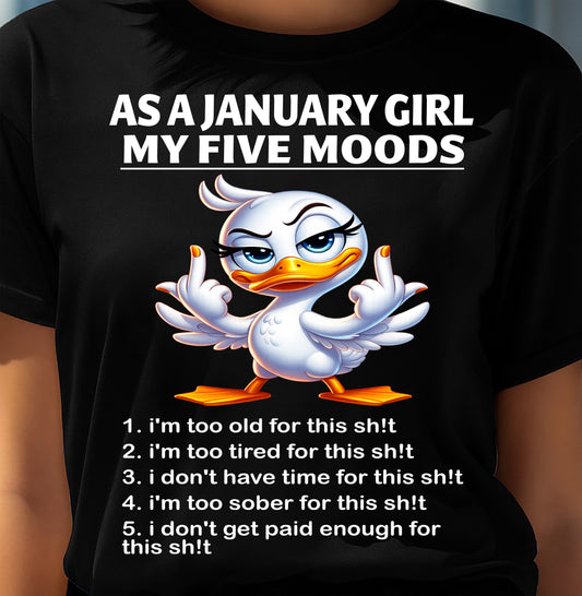 JANUARY SHIRT, MY FIVE MOODS - SNOW01 (SKU2604-248-01)