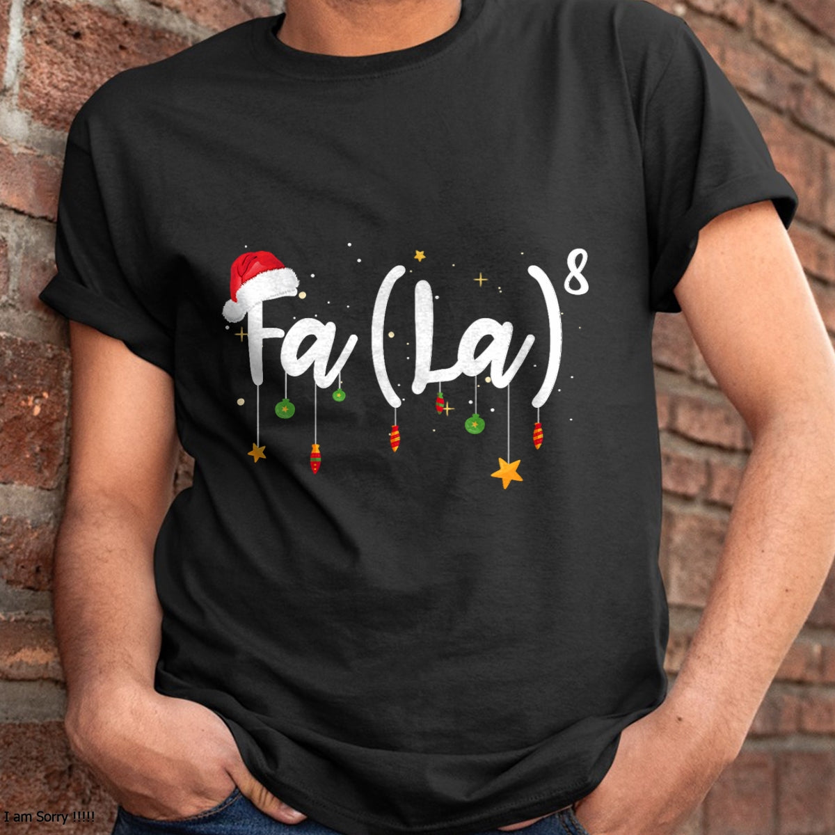 FA (LA)8 Funny Christmas Santa Fa La Math T-Shirt - Christmas Unisex T-Shirt/Hoodie/Sweatshirt - SNOW00