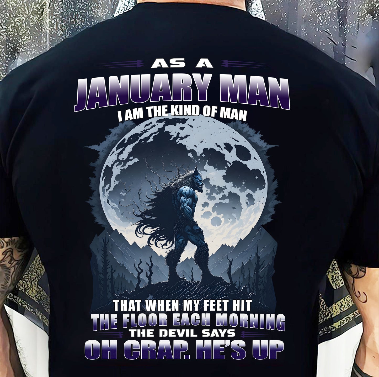 JANUARY, THE DEVIL SAYS OH CRAP, HE’S UP-SNOW MALE01 (SKU26T-01-56-01)