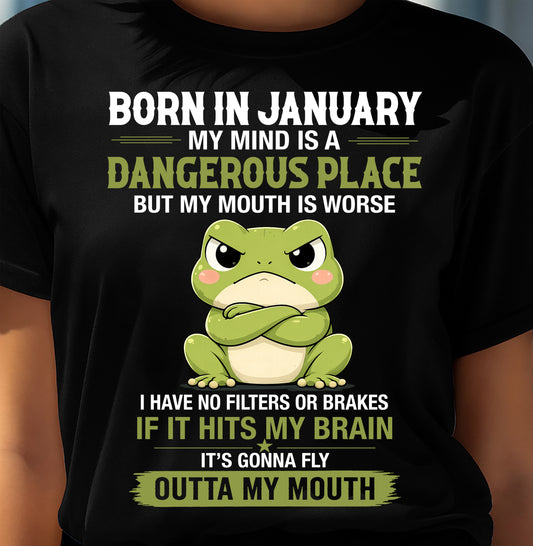 JANUARY SHIRT, MY MIND IS A DANGEROUS PLACE - SNOW01 (SKU2605-116-01)