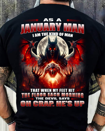 JANUARY SHIRT, OH CRAP HE'S UP - MAN SNOW01 (SKU2604-94-01)