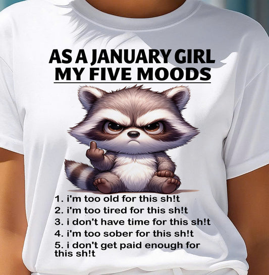 JANUARY SHIRT, MY FIVE MOODS - SNOW01 (SKU2603-74-01)