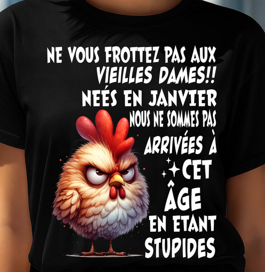 JANVIER, NE VOUS FROTTEZ PAS AUX VIEILLES DAMES !! - SNOW01 (SKU2605-87-01)