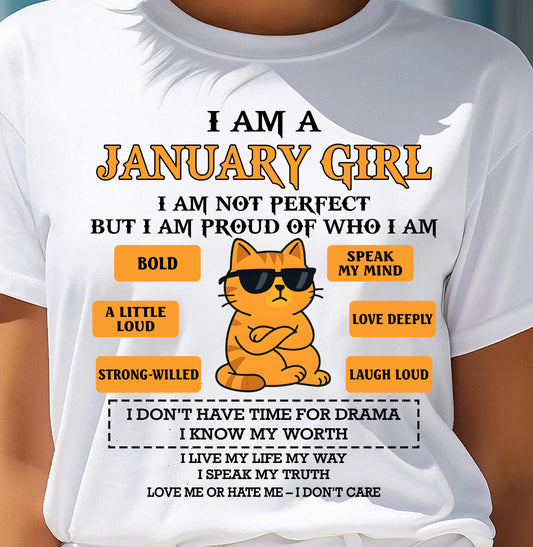JANUARY SHIRT, I AM PROUD OF WHO I AM - FMA SNOW01 (SKU2603-292-01)
