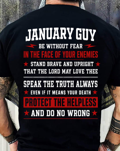JANUARY SHIRT, STAND BRAVE AND UPRIGHT - SNOW MALE01 (SKU2608-44-01)