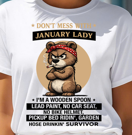 JANUARY SHIRT, I'M A WOODEN SPOON, LEAD PAINT - SNOW01 (SKU2604-258-01)