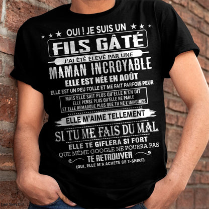 AOÛT - FILS GÂTÉ – CADEAU DE MAMAN - SNOW08 (SKU26T-0172-08)