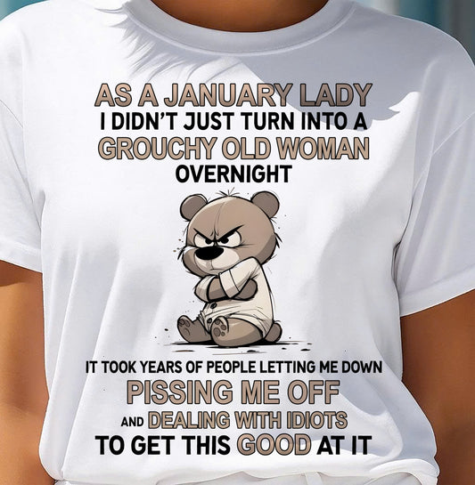 JANUARY SHIRT, GROUCHY OLD WOMAN - SNOW01 (SKU2603-253-01)