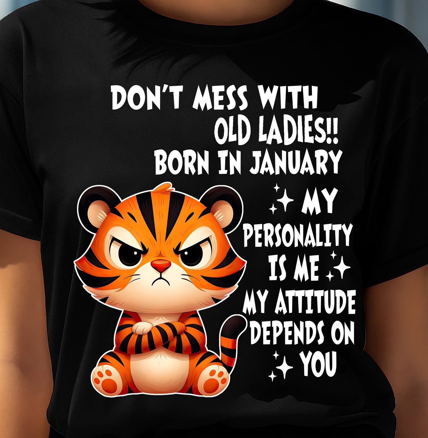 JANUARY SHIRT, MY ATTITUDE DEPENDS ON YOU - FMA SNOW01 (SKU2604-60-01)