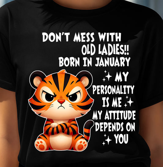 JANUARY SHIRT, MY ATTITUDE DEPENDS ON YOU - FMA SNOW01 (SKU2604-60-01)