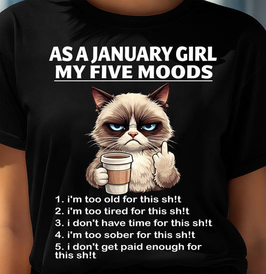 JANUARY SHIRT, MY FIVE MOOD - SNOW01 (SKU2603-147-01)